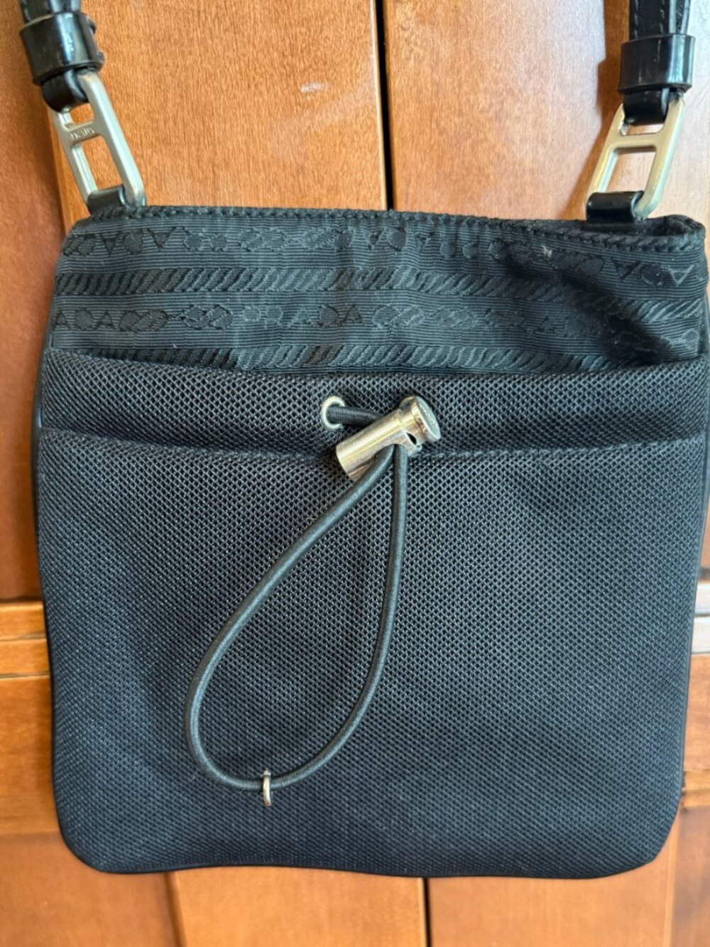 Prada Tessuto Nero small Nylon and Leather bag